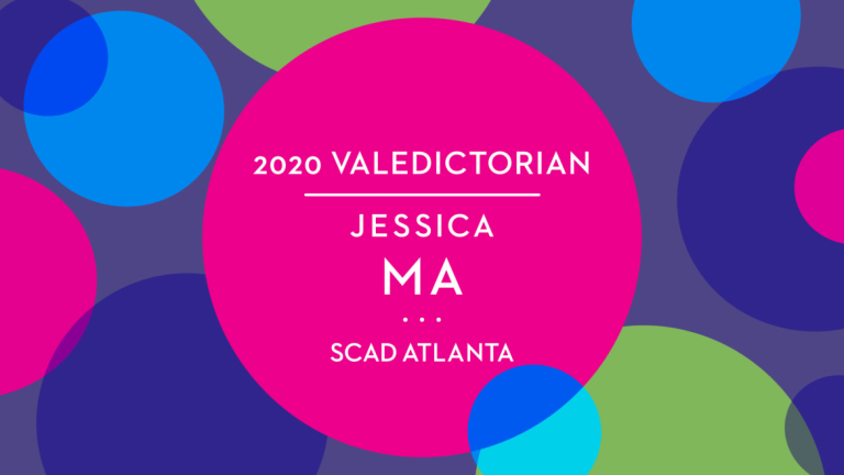 Play video of SCAD Atlanta valedictorian Jessica Ma