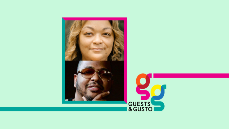 Guests and Gusto speakers Regina Bradley and Tricky Stewart