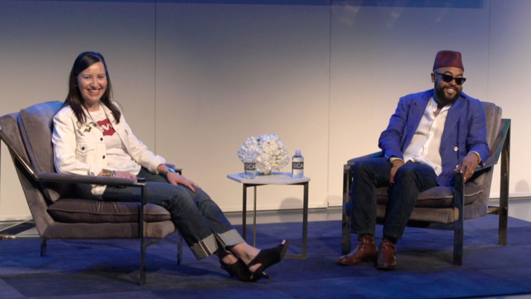 Tracey Panek in conversation with Mobolaji Dawodu at SCADstyle 2019